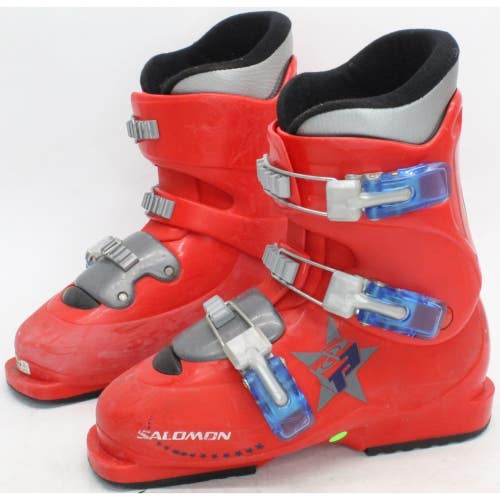 Salomon Performa T3 Junior Ski Boots - Size 6.5 / Mondo 24.5 Used