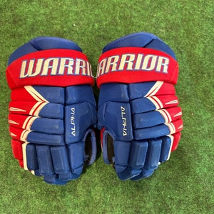 Blue Junior Warrior Alpha DX3 Gloves 12" (Used)