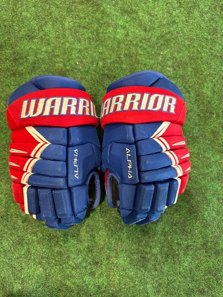Blue Junior Warrior Alpha DX3 Gloves 12" (Used)