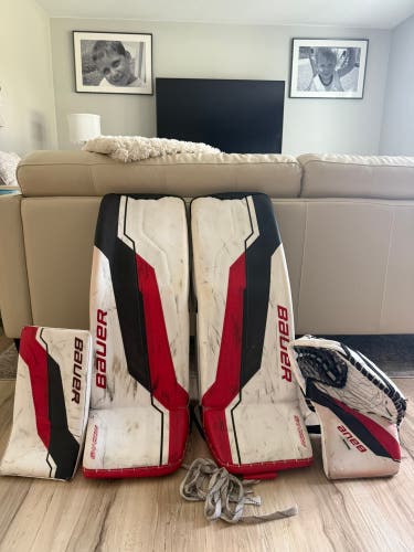 35" Bauer Supreme Shadow Regular Goalie Full Set Pro Stock (Used)