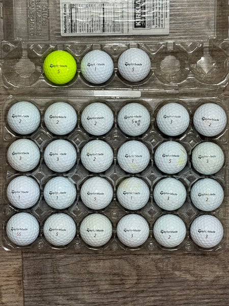 27 TaylorMade TP5x Golf Balls - 4A Near-Mint Condition
