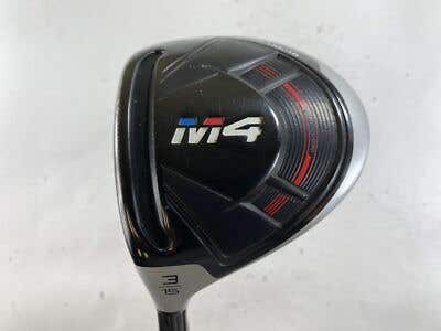 Taylormade M4 3 Fairway Wood 15* LAGP Ozik Red Tie 70g X-Stiff Graphite Mens LH