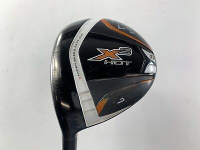 Callaway X2 Hot 3 Fairway Wood 15* 60g Stiff Graphite Mens LH Oversize Grip