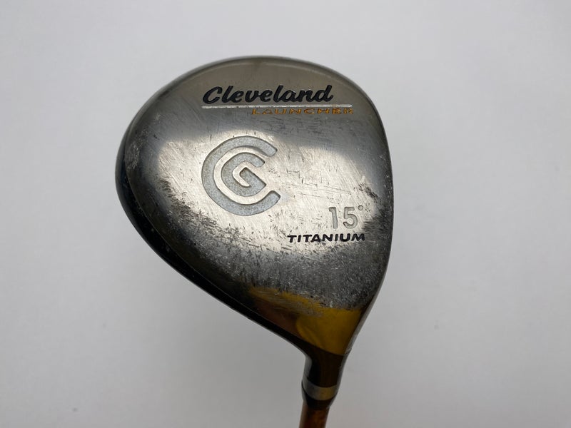 Cleveland Launcher Titanium 3 Fairway Wood 15* Launcher Gold Stiff Graphite RH
