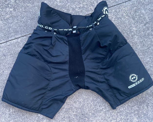 USED BLACK SENIOR XL HOCKEY PANTS