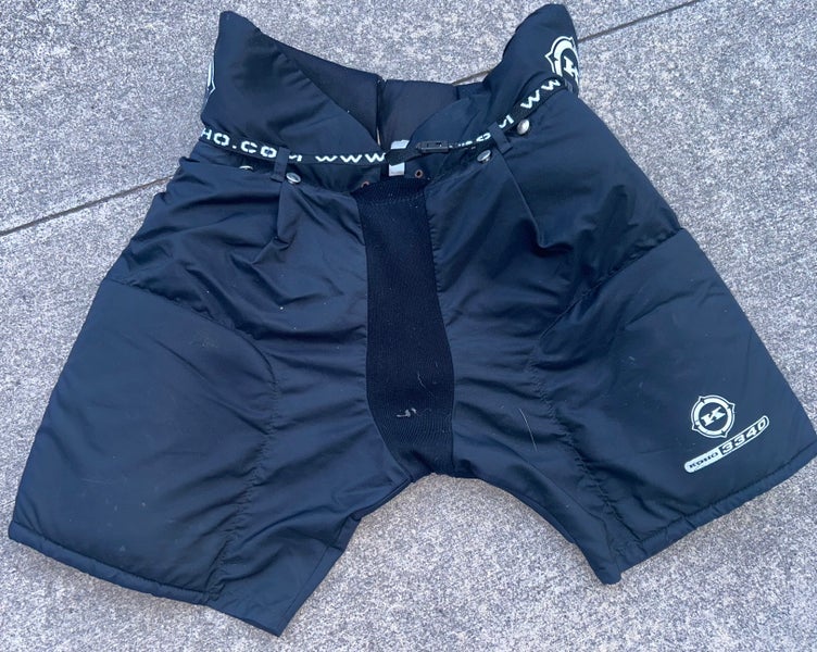 USED BLACK SENIOR XL HOCKEY PANTS