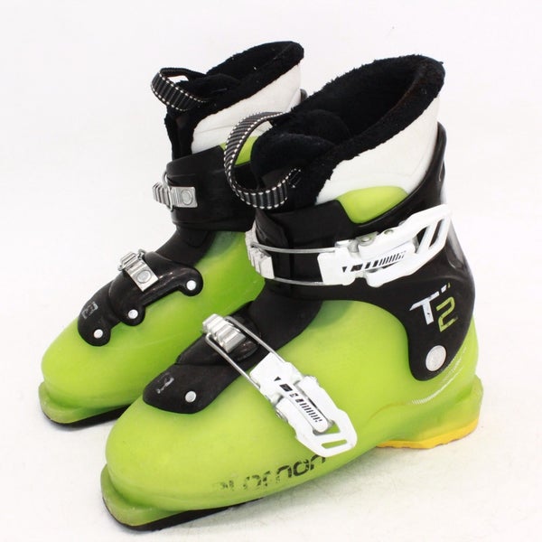 Salomon T2 Kids Ski Boots - Size 3 / Mondo 21 Used