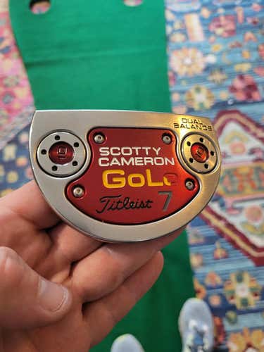 Silver Scotty Cameron Mallet GOLO 7 Right Handed Putter 38" (Used)