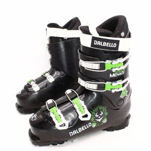 Dalbello Green Menace 4 Junior Ski Boots - Size 8.5 / Mondo 26.5 Used