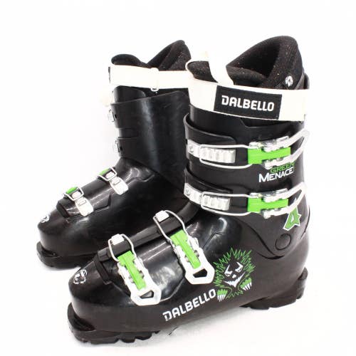 Dalbello Green Menace 4 Junior Ski Boots - Size 8.5 / Mondo 26.5 Used