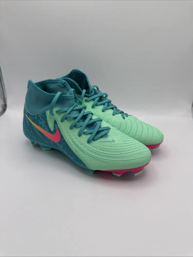 Nike Phantom Luna 2 Academy LV8 MG Mens Soccer Cleats Blue FJ2561-300 Sz 4.5