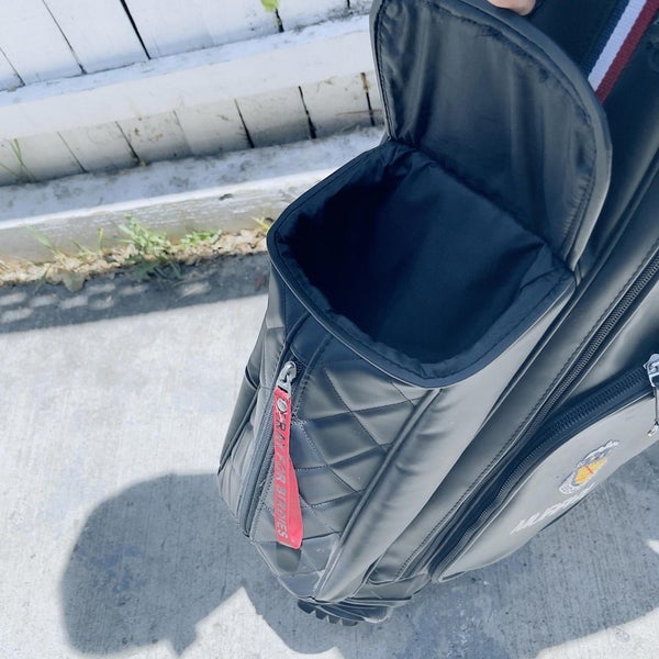 G Fore Vessel Golf Stand Bag Black & Red 4 Way Divider *See Description ...