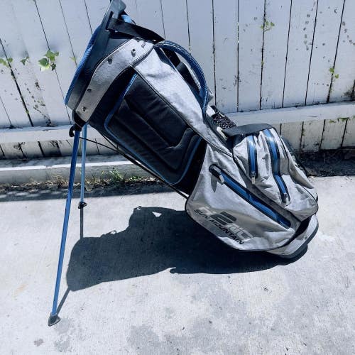 Sun Mountain Golf Stand Bag Grey Blue & Black 4 Way Divider