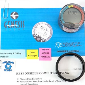 Genesis Resource Puck Scuba Dive Diving Computer Module + spacer adapter   #5572