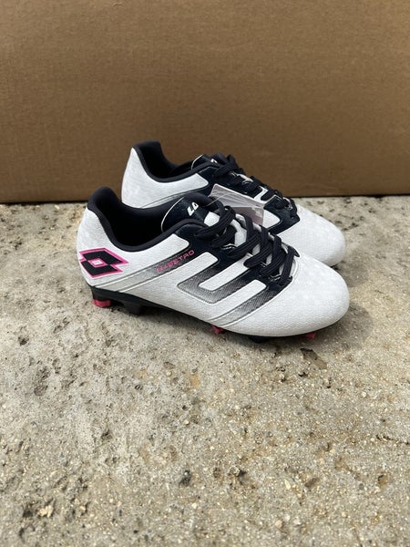 Lotto Maestro 700 IV FG Jr Size 1.5 White Pink Brand New Soccer Cleats