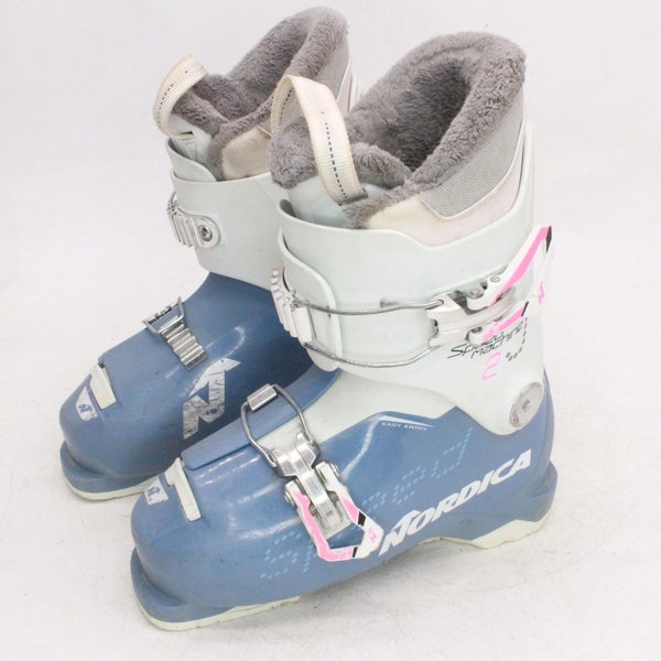 Nordica Speed Machine 2 J Kids Skis Boots - Size 2.5 / Mondo 20.5 Used