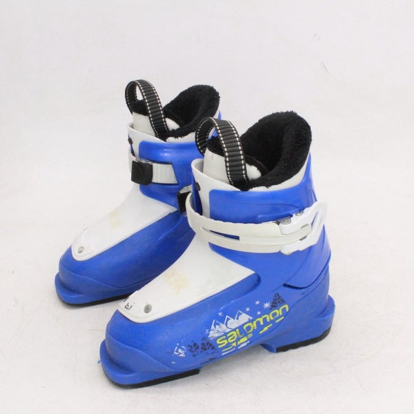 Salomon T1 Kids Ski Boots - Size 11.5 / Mondo 17.5 Used