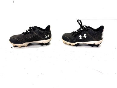 Used Under Armour LEADOFF BB/SB Cleats Black Youth 12.0 11860-S000294263