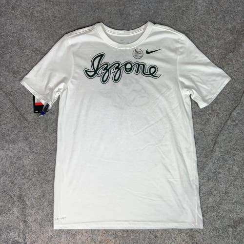 Michigan State Spartans Shirt Mens Large White NCAA Basketball Nike Dri Fit Tee