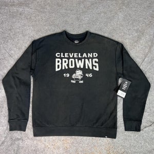 Cleveland Browns Sweater Mens Medium Black NFL Football Crewneck Pullover Retro