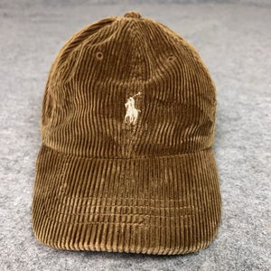 Polo Ralph Lauren Hat Cap Strap Back Corduroy Polo Leather Strap Back Mens