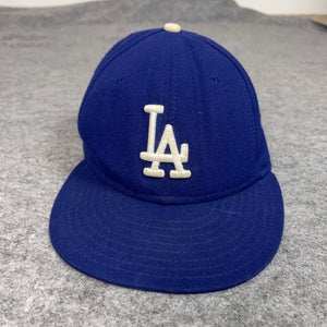 Vintage Los Angeles Dodgers Hat Cap Fitted Mens 7 1/8 MLB Baseball New Era USA