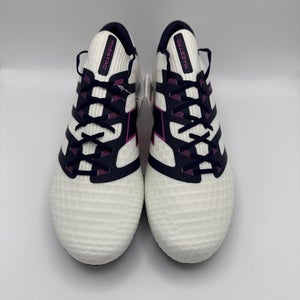 Lotto Maestro 100 IV FG Mens Soccer Cleats All White Navy Vivid Fuchsia Sz 10