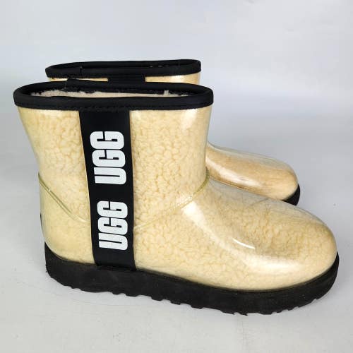 UGG Women's Classic Clear Mini Boot 1113190 Size 7 Natural Cream