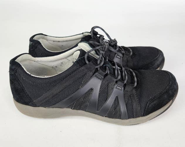 Dansko Henriette Shoes Womens Black Suede Sneaker Size: 38 / 7.5