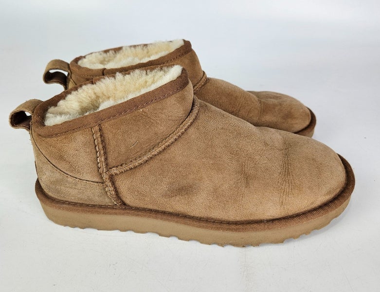 UGG Classic Ultra Mini 1116109 Women's Ankle Boots Chestnut Suede Size: 7