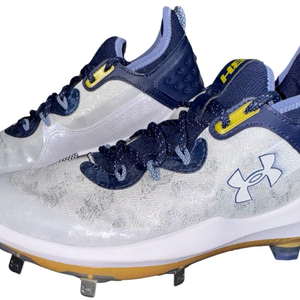 Under Armour Baseball Metal Cleats Mens Size 15 Navy Blue Harper 8 Elite New