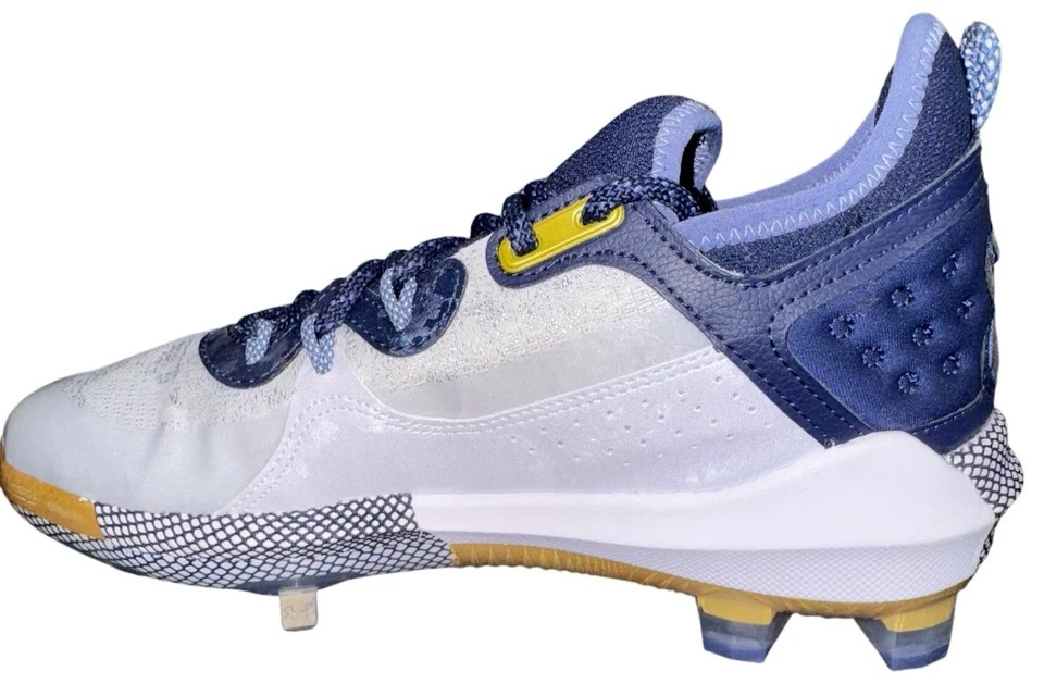 Under Armour Baseball Metal Cleats Mens Size 15 Navy Blue  display picture 2