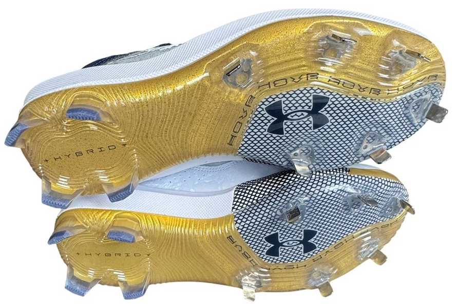 Under Armour Baseball Metal Cleats Mens Size 15 Navy Blue  display picture 1