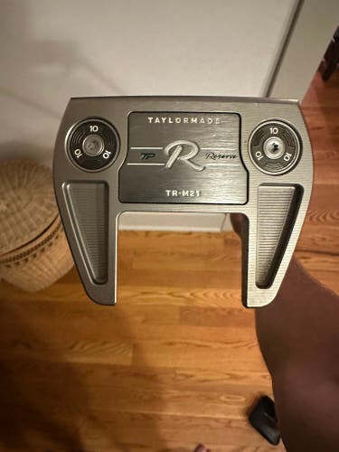 Silver 2024 TaylorMade Mallet TP Reserve M21 Right Handed Putter 35" (Used)