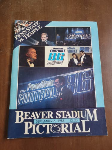 Vintage Penn State vs. Temple NCAA Football Program