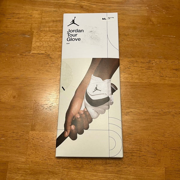 Nike Jordan Jumpman Tour Golf Glove Left Hand Glove White Mens L Leather NEW