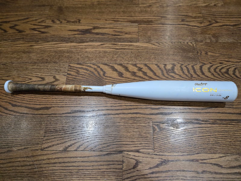 2024 Rawlings Icon (Carbon) Composite USSSA Certified Bat (-8) 22 oz 30" (Used)