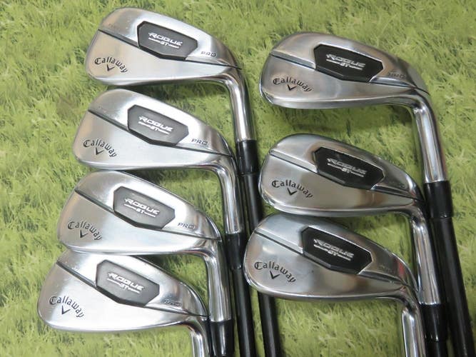 Callaway ROGUE ST PRO 5-PW+AW Irons LA GOLF STIFF