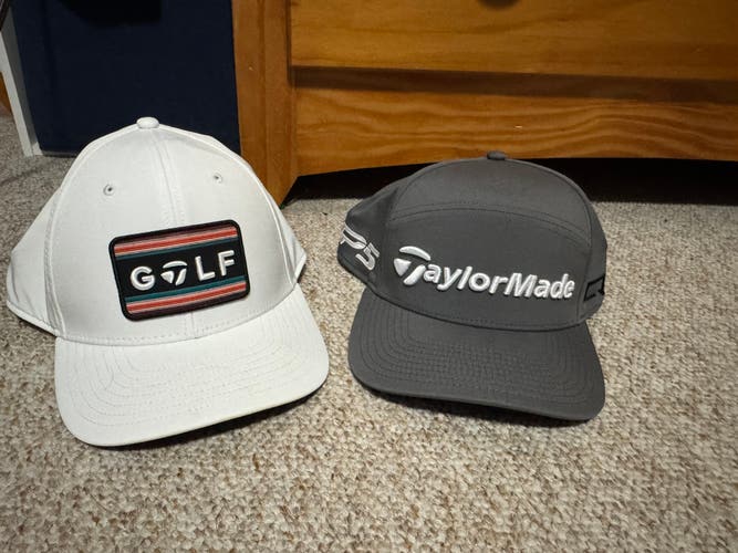 White One Size Fits All Men's TaylorMade Hat (New)