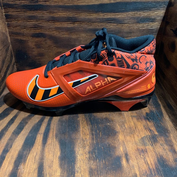 Nike Alpha Menace Pro 4 NRG Orange Football Cleats FQ3984 600 Mens Size 11