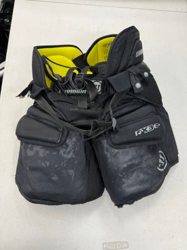 Black Used Junior Large/XL Warrior Ritual x3 E+ Hockey Goalie Pants