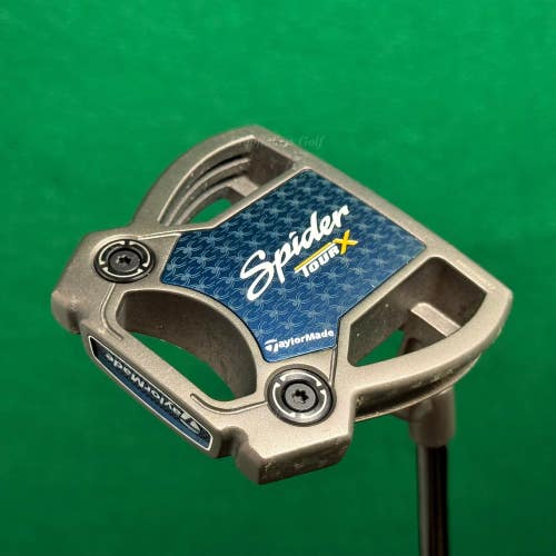 TaylorMade Spider Tour X1 L-Neck 35" Mallet Putter KBS w/Super Stroke & HC