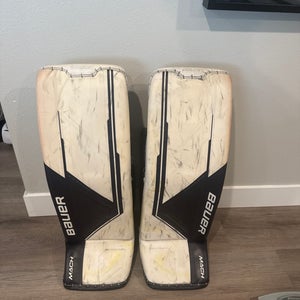 Large  Bauer MACH Goalie Leg Pads Pro Stock (Used)