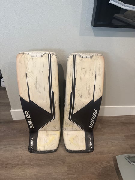 Large  Bauer MACH Goalie Leg Pads Pro Stock (Used)