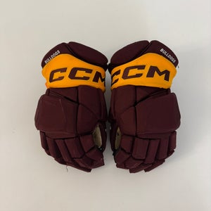 Used Maroon/Gold Senior CCM HGPJSPP 15" Pro Stock Gloves