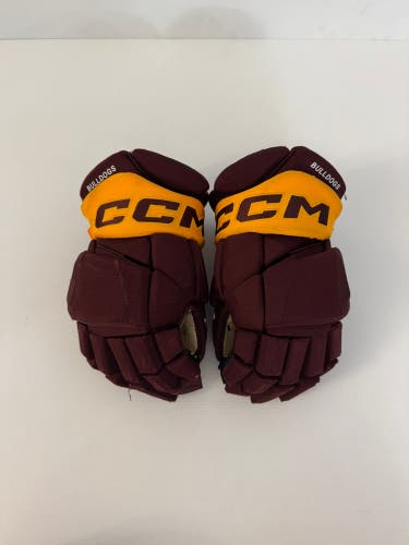 Used Maroon/Gold Senior CCM HGPJSPP 15" Pro Stock Gloves