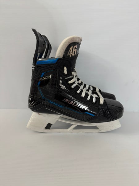 Used Bauer Supreme Mach Pro Stock Hockey Skates Size 8.5 Fit 2