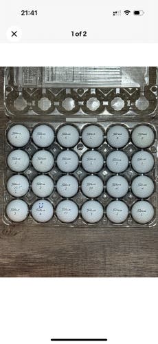 24 Titleist Pro V1 Golf Balls - 2025 and 2024 MODELS, 5A MINT CONDITION ONLY