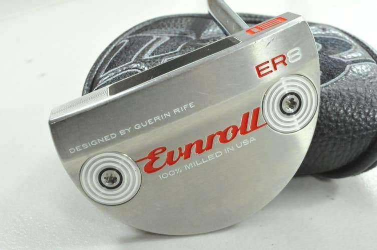 Evnroll Neo Classic ER8 Satin Stainless 34" Putter RH Steel with Cover # 192347