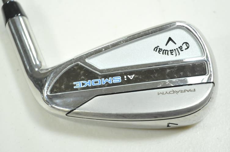 Callaway Paradym Ai Smoke Single 7 Iron Stiff Flex RH Elevate MPH Steel # 192562